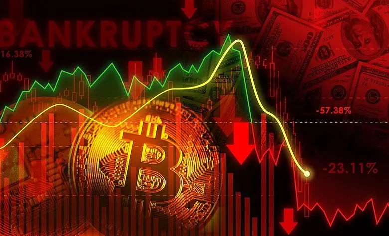 Bitcoin-Chart deutet Crash an.