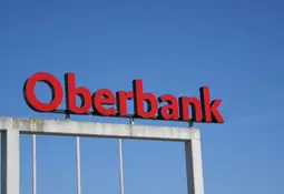 Oberbank-Schriftzug.