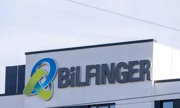 Bilfinger-Firmenschild in Mannheim.