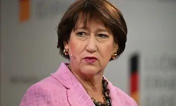 Hildegard Müller auf dem Gipfel-Podium am Tegernsee. 