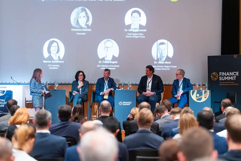 Panel auf dem Finance Summit zur Zukunft von Blockchain und Kryptowährungen