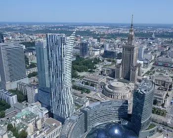 Blick über Warschau.