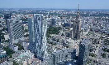 Blick über Warschau.