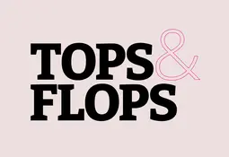 Schriftzug „Tops & Flops" zur Kennzeichnung der wöchentlichen Übersicht über auffällige Gewinner und Verlierer bei Aktien.
