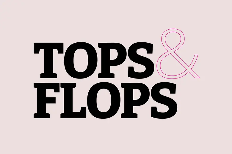 Schriftzug „Tops & Flops“ zur Kennzeichnung der wöchentlichen Übersicht über auffällige Gewinner und Verlierer bei Aktien.