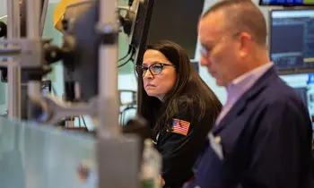 Trader bei der Arbeit an der New York Stock Exchange (NYSE).