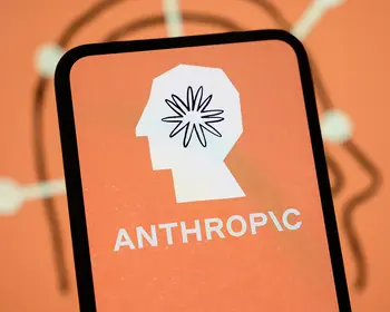 Anthropic-Logo auf Smartphone. 