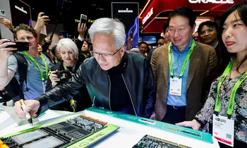 Jensen Huang und Chey Tae-won bei der NVIDIA-GTC-Konferenz in San José